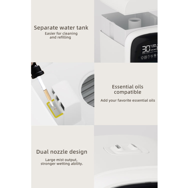 FS101 3.5L Colorful Light Home Bluetooth Music Aromatherapy Humidifier, Spec: EU Plug - Whtie
