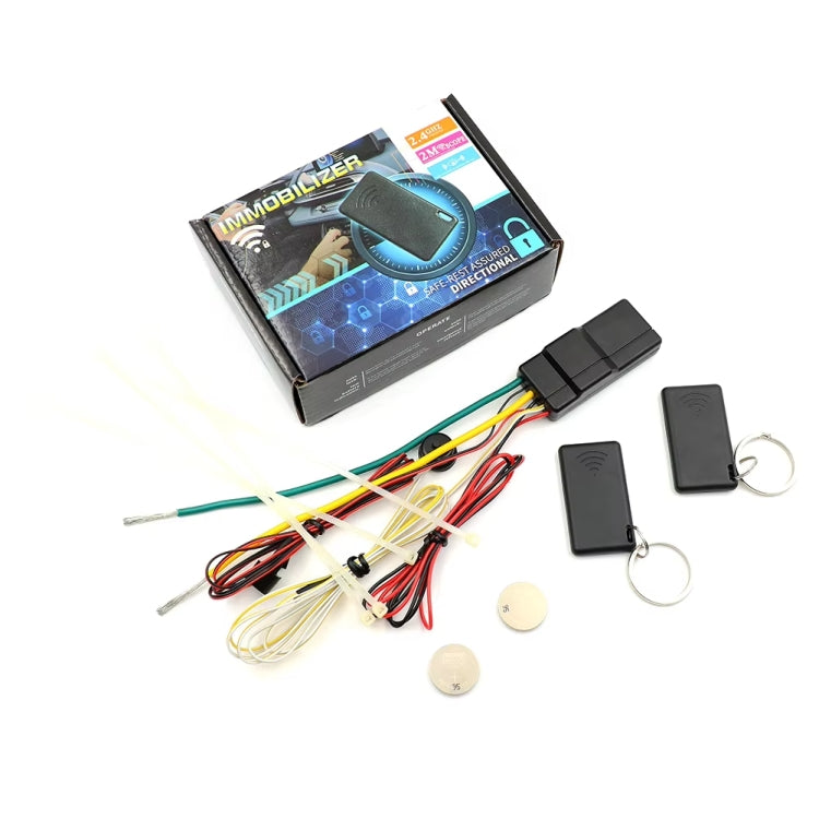 NENGKEE 12V 2.4Ghz Car Smart Lock Anti-Theft Device Immobilizer - Blue Color Box