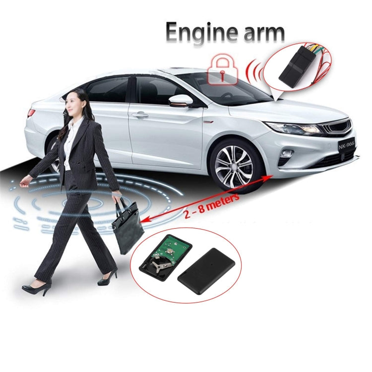 NENGKEE 12V 2.4Ghz Car Smart Lock Anti-Theft Device Immobilizer - Blue Color Box