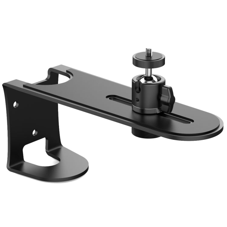 Metal Telescopic Adjustable PTZ Projector Wall Mount Bracket - Black