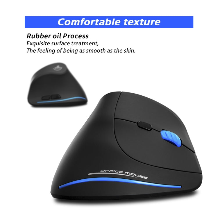 ZELOTES F-35A 6-Buttons Vertical Grip Ergonomic Rechargeable Wireless Mouse - Wireless Version