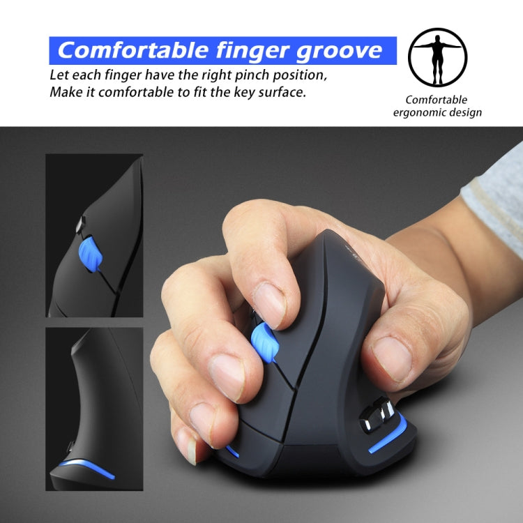 ZELOTES F-35A 6-Buttons Vertical Grip Ergonomic Rechargeable Wireless Mouse - Wireless Version
