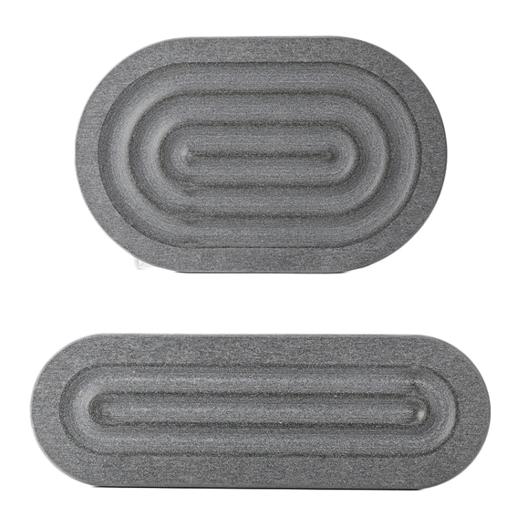 Diatomaceous Earth Countertop Water Absorbing Drying Mat Shelf Bathroom Sink Drainage Mat, Size: 30x19cm