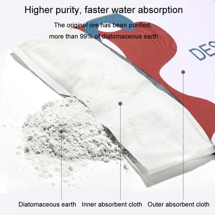 Diatomaceous Earth Bathroom Water-absorbing Quick-drying Foot Mat Toilet Anti-slip Soft Floor Mat, Style: Geometric Patchwork - 52x32cm