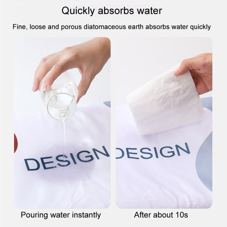 Diatomaceous Earth Bathroom Water-absorbing Quick-drying Foot Mat Toilet Anti-slip Soft Floor Mat, Style: Abstract Geometry - 52x32cm