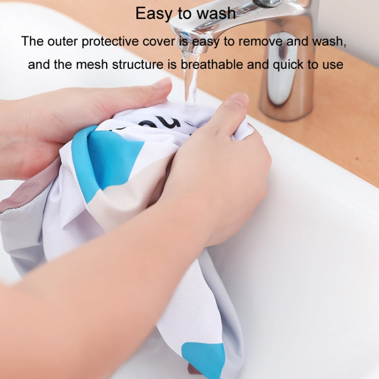 Diatomaceous Earth Bathroom Water-absorbing Quick-drying Foot Mat Toilet Anti-slip Soft Floor Mat, Style: Abstract Geometry - 52x32cm