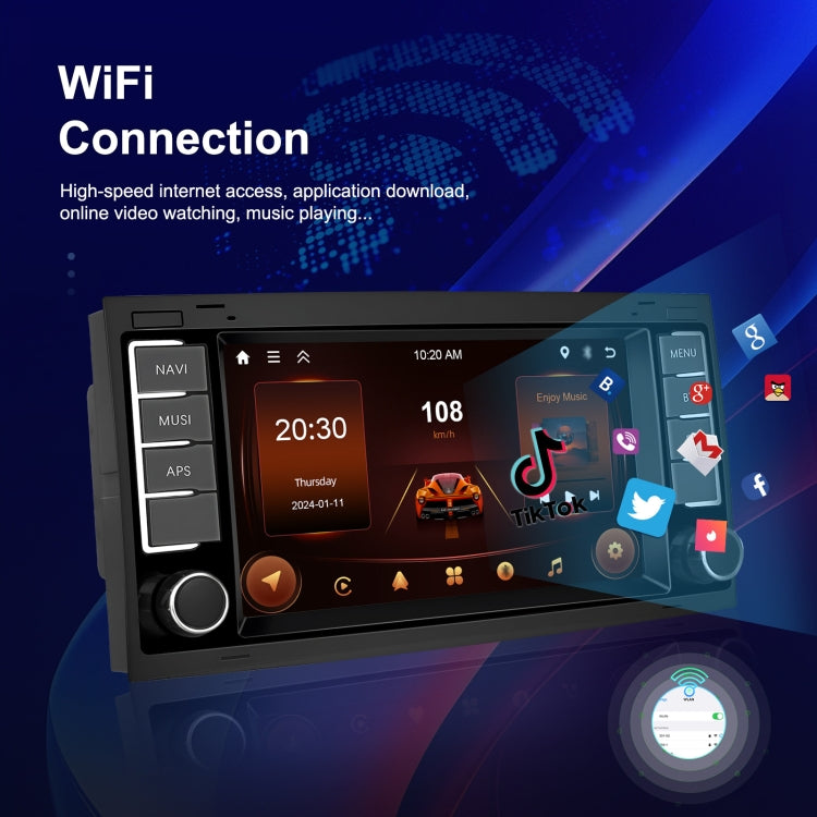 4+64G For Volkswagen Touareg 7-Inch Car WiFi Player Android 13 System Support CarPlay/Android Auto With AHD Camera and Mic