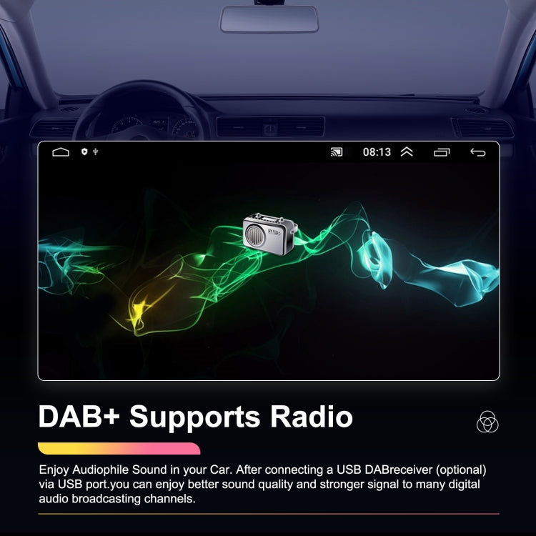 4+64G For Volkswagen Touareg 7-Inch Car WiFi Player Android 13 System Support CarPlay/Android Auto With AHD Camera and Mic