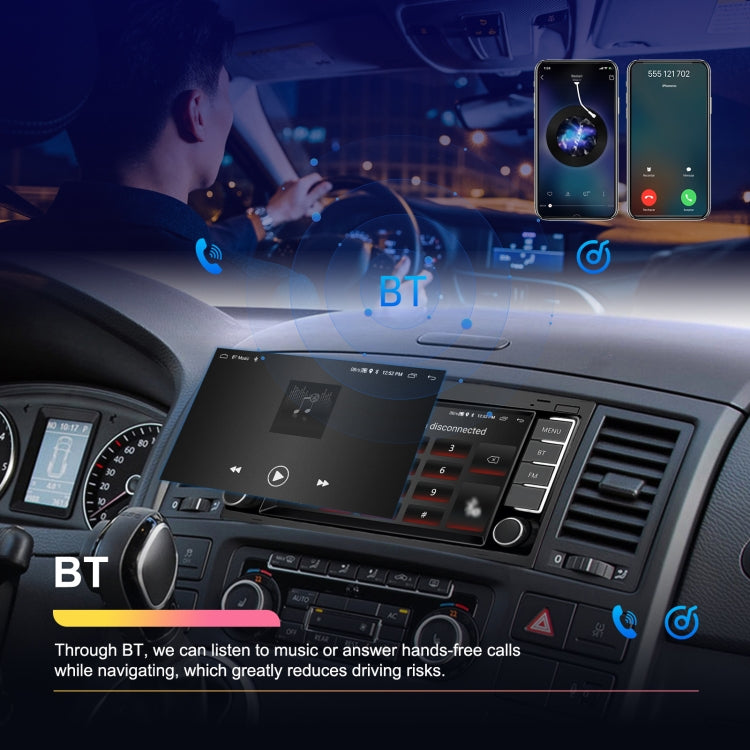 4+64G For Volkswagen Touareg 7-Inch Car WiFi Player Android 13 System Support CarPlay/Android Auto Standard Edition