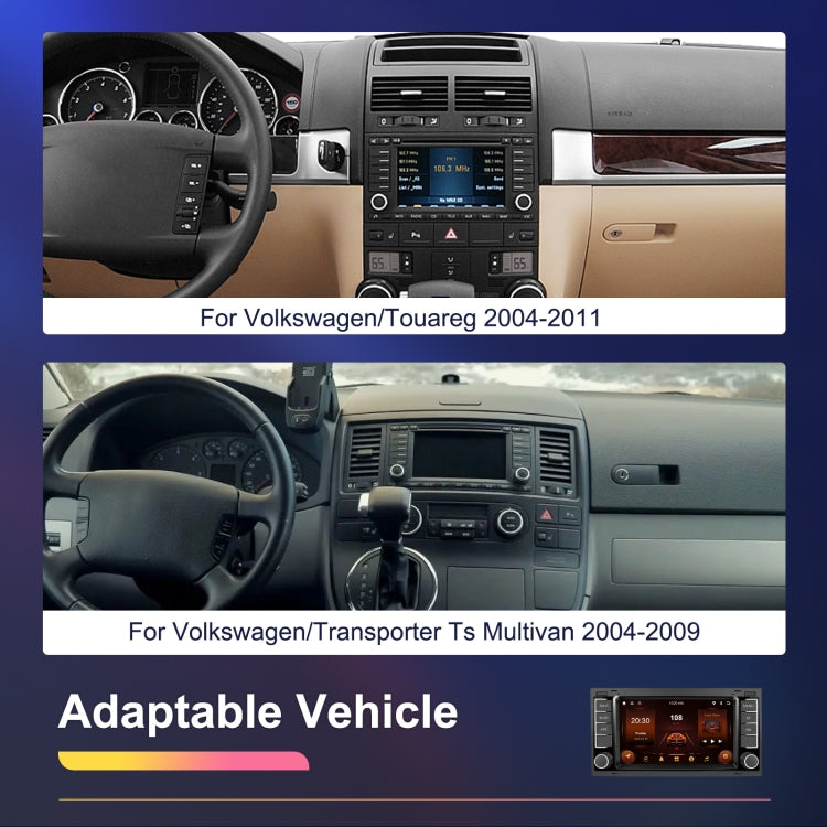 2+64G For Volkswagen Touareg 7-Inch Car WiFi Player Android 13 System Support CarPlay/Android Auto With AHD Camera and Mic