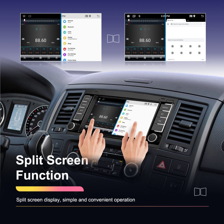 4+64G For Volkswagen Touareg 7-Inch Car WiFi Player Android 13 System Support CarPlay/Android Auto With AHD Camera and Mic