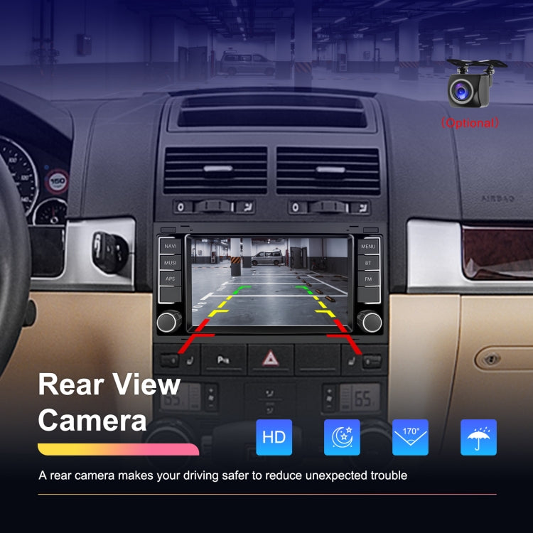 4+64G For Volkswagen Touareg 7-Inch Car WiFi Player Android 13 System Support CarPlay/Android Auto With AHD Camera and Mic