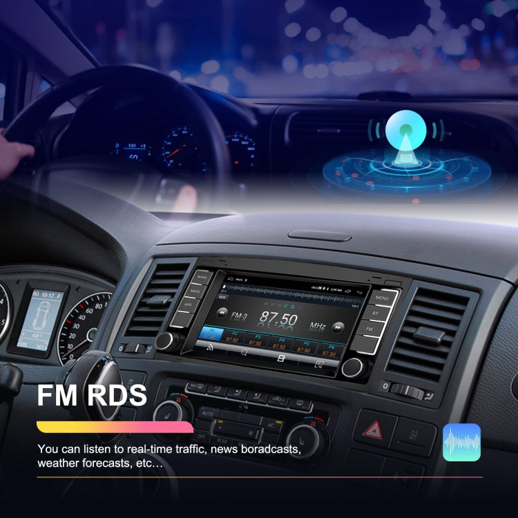4+64G For Volkswagen Touareg 7-Inch Car WiFi Player Android 13 System Support CarPlay/Android Auto With AHD Camera and Mic