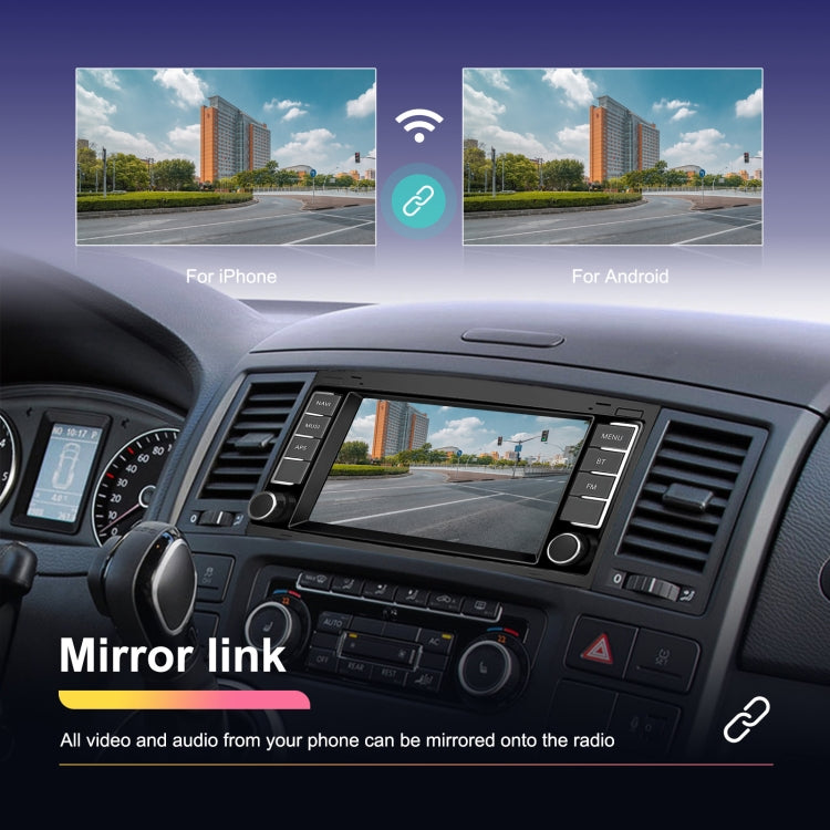 2+64G For Volkswagen Touareg 7-Inch Car WiFi Player Android 13 System Support CarPlay/Android Auto Standard Edition