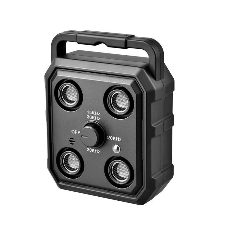 AI Intelligent Recognition Ultrasonic Bark Stopper Portable Dog Training Device Repellent - Black