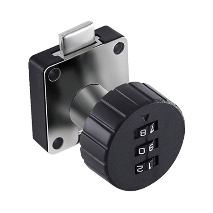 Home Cabinet Desk Drawer Combination Lock Lockers File Security Latches, Style: Black Rounded