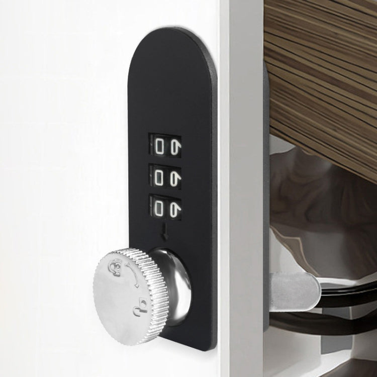 Home Drawer Locker Mechanical Dial And Quarter Turn Combination Lock, Style: Right Turn