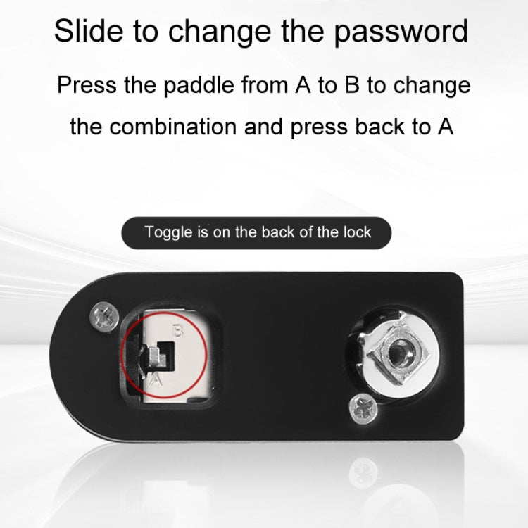 Home Drawer Locker Mechanical Dial And Quarter Turn Combination Lock, Style: Left Turn