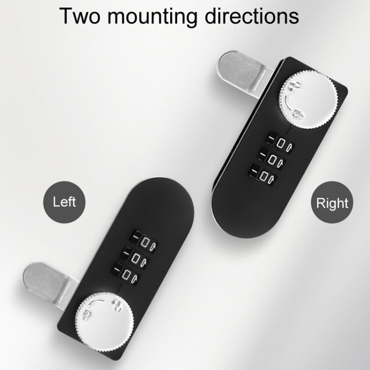 Home Drawer Locker Mechanical Dial And Quarter Turn Combination Lock, Style: Right Turn