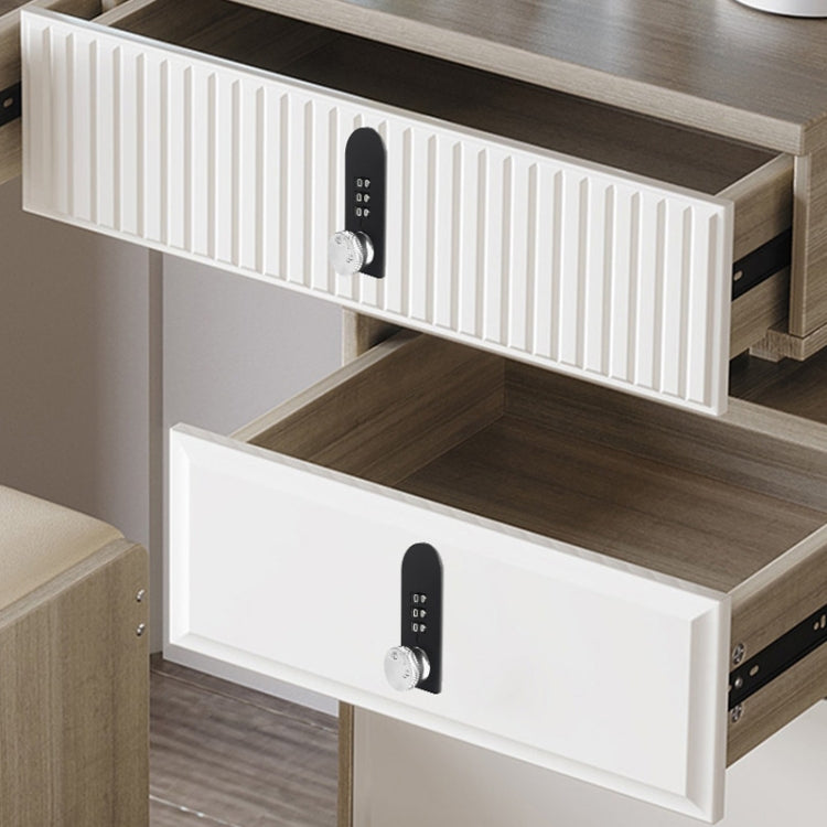 Home Drawer Locker Mechanical Dial And Quarter Turn Combination Lock, Style: Left Turn
