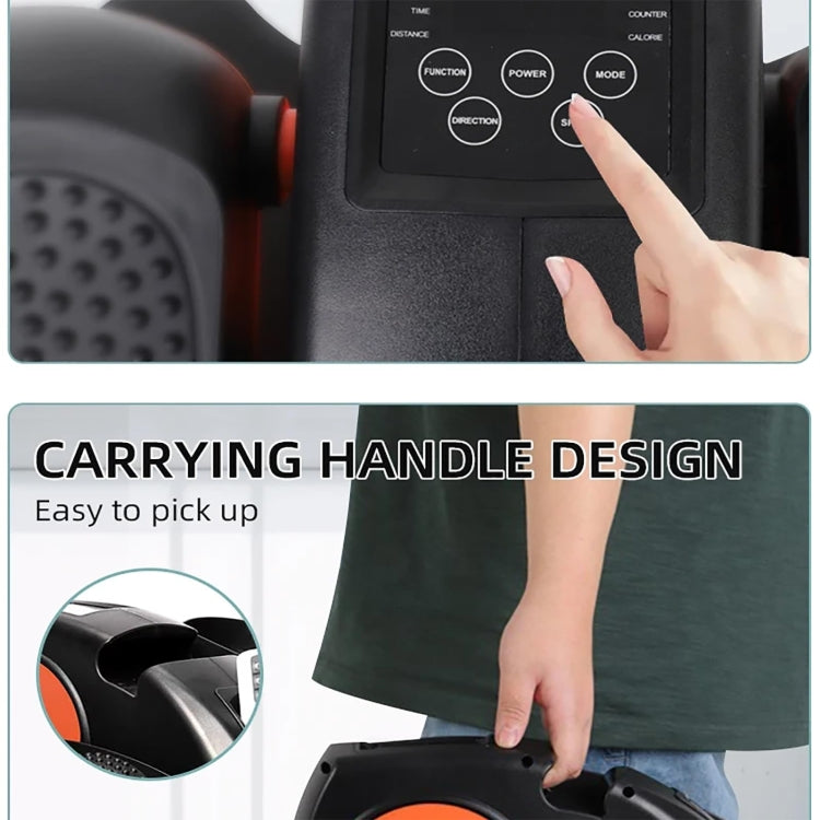 60W Electric Elliptical Machine Small Fitness Bike Stepper 5 Speed ??Adjustable US Plug