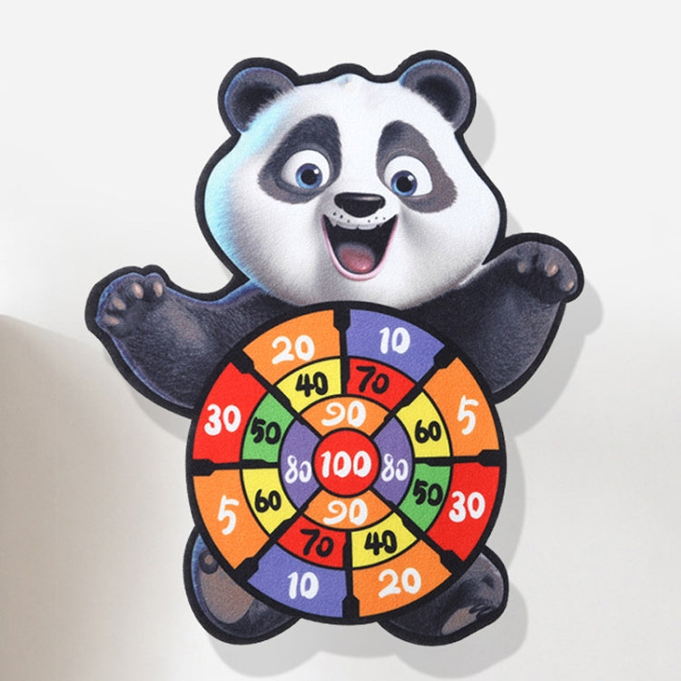 Cartoon Sticky Ball Board Throwing Indoor and Outdoor Toys with 3 Balls, Style: Panda