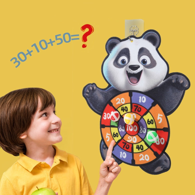 Cartoon Sticky Ball Board Throwing Indoor and Outdoor Toys with 3 Balls, Style: Rabbit