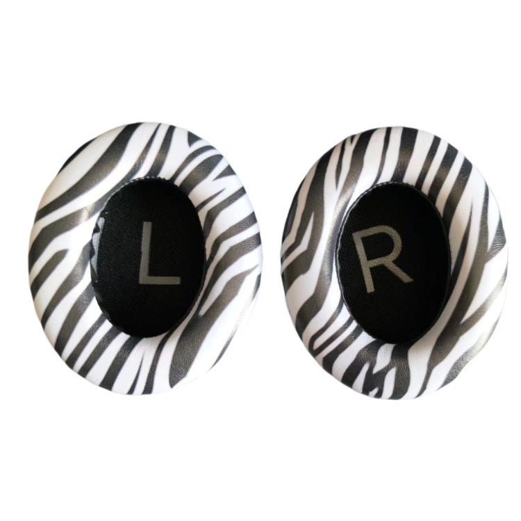 For BOSE 700 / NC700 2pcs Headphone Sponge Cover With Pad - Zebra Print