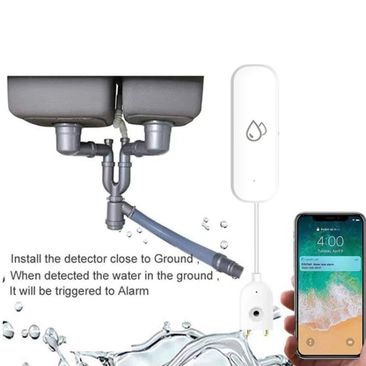 Tuya WiFi Water Leak Alarm Remote Monitoring Flood Leak Detector