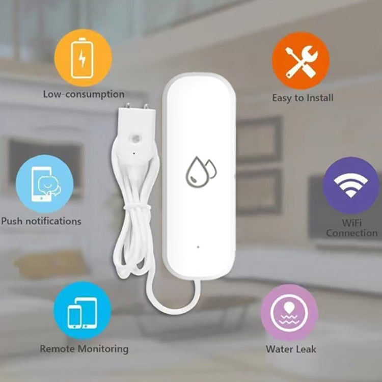 Tuya WiFi Water Leak Alarm Remote Monitoring Flood Leak Detector