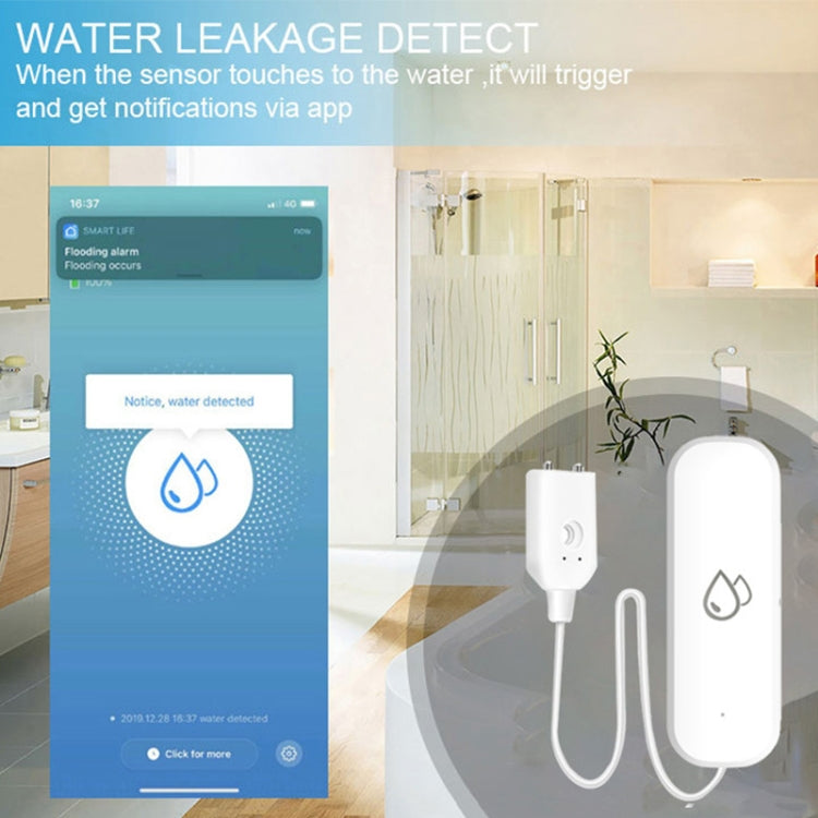Tuya WiFi Water Leak Alarm Remote Monitoring Flood Leak Detector