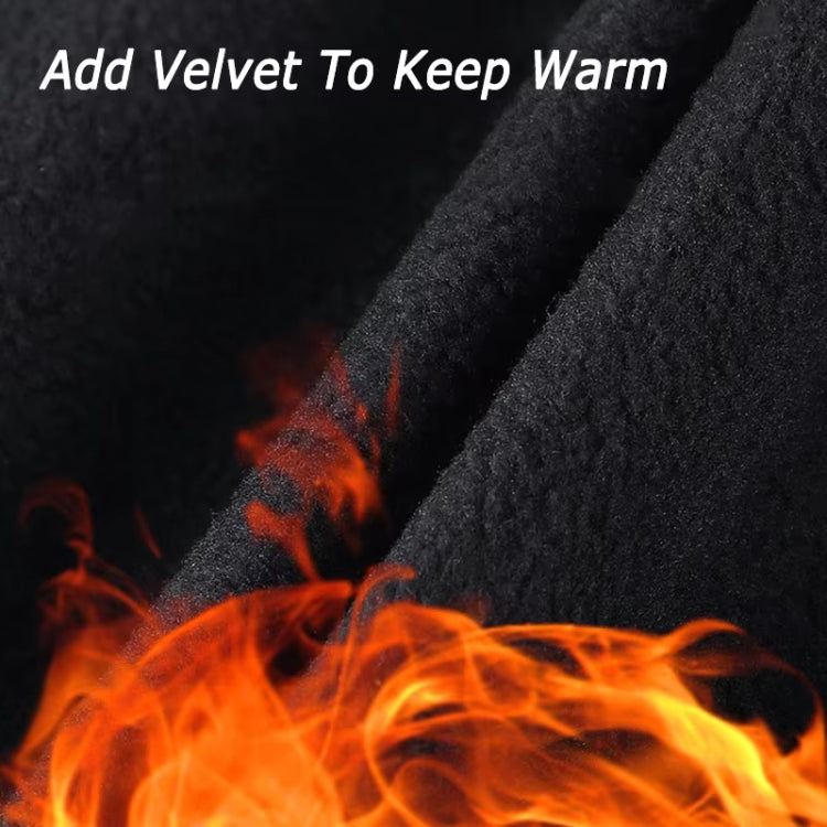 Kyncilor Velvet Warm Cycling Gloves Reflective Touch Screen Ski Water-repellent Elastic Gloves, Size: XL