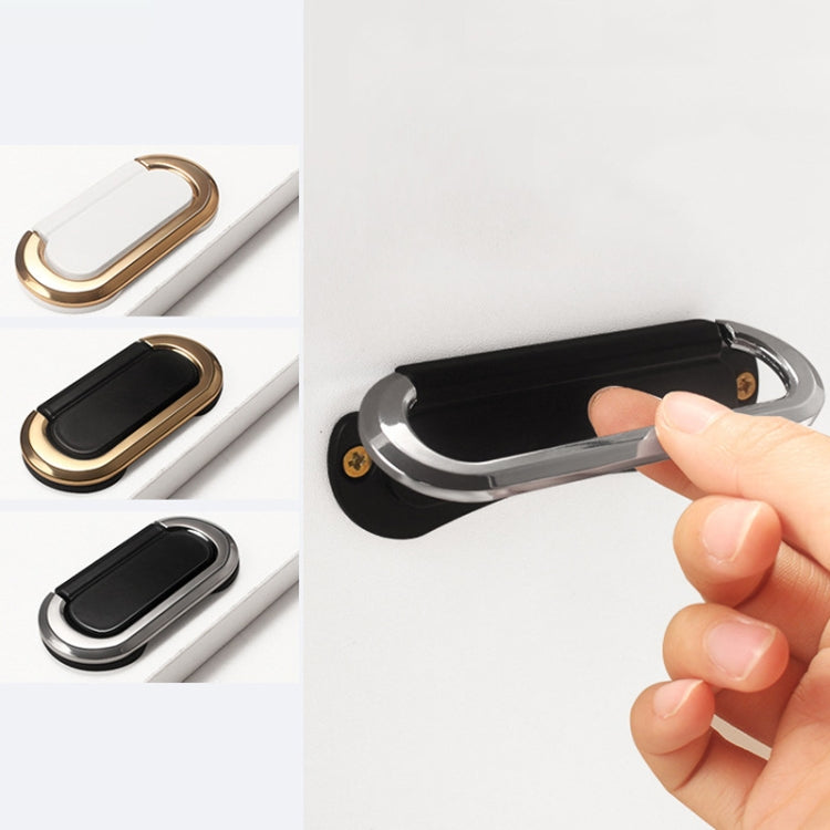 Simple Household Cabinet Drawer Hidden Flat Pull Handle, Color: Gold+Black