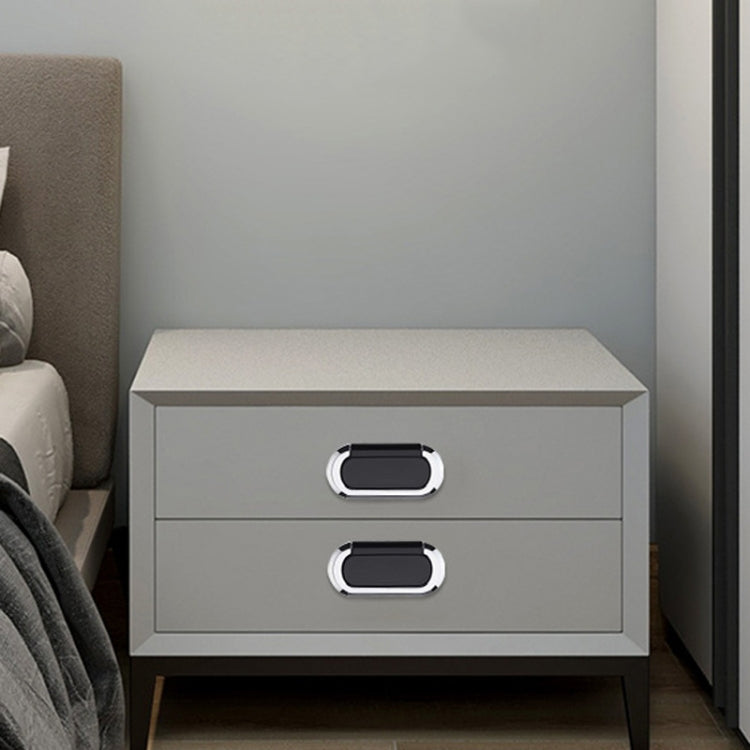 Simple Household Cabinet Drawer Hidden Flat Pull Handle, Color: Silver+Black