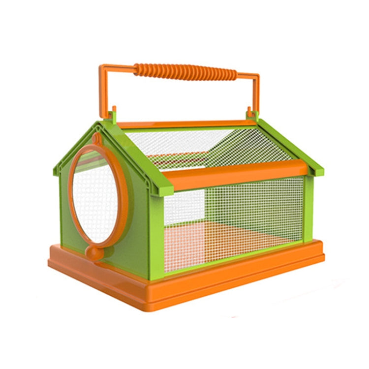 DIY Insect Animal Observation Cage with 75mm 3X Magnifying Glass