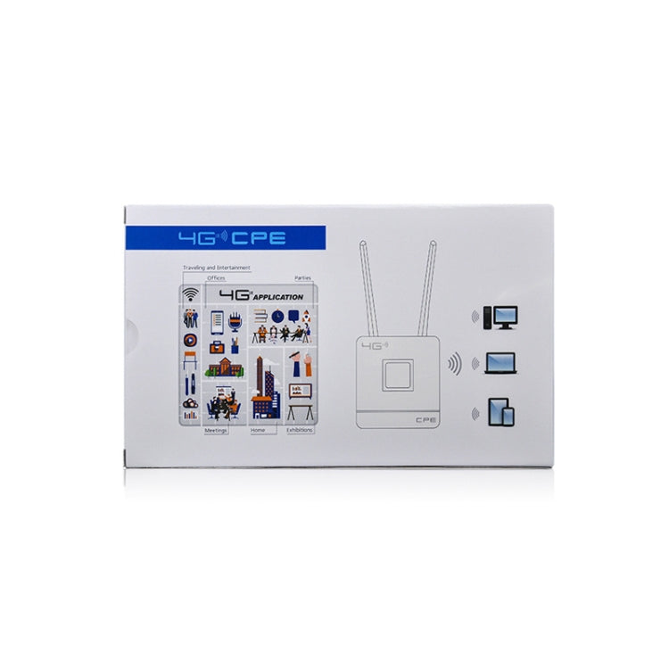 European Version B1/3/7/8/20/38/39/40/41 4G LTE CPE Colorful Screen Router Triple Network Plug and Play Mobile Router, EU Plug