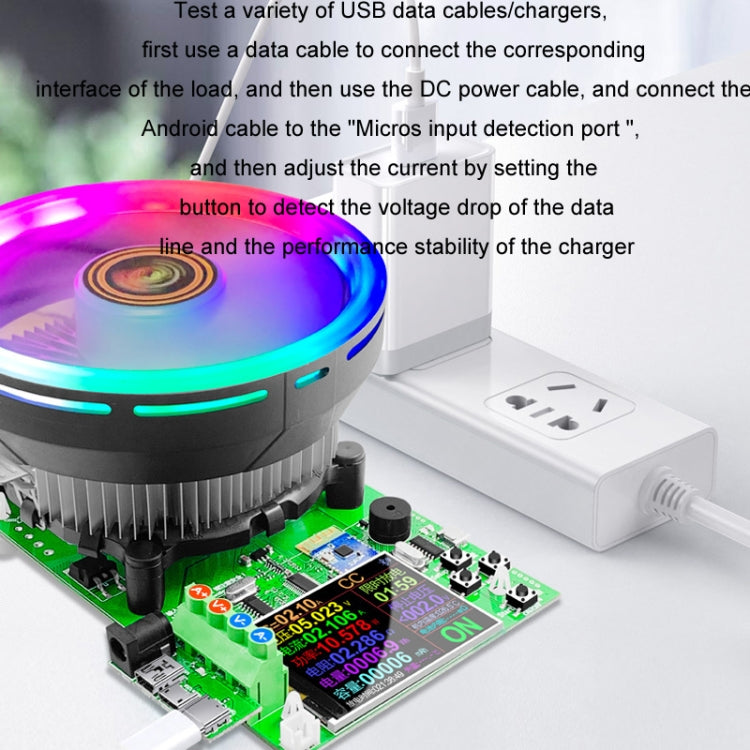 ATORCH Voltage Digitally Controlled Adjustable Constant Current Discharge Load Aging Tester, US Plug - 180W DL24P