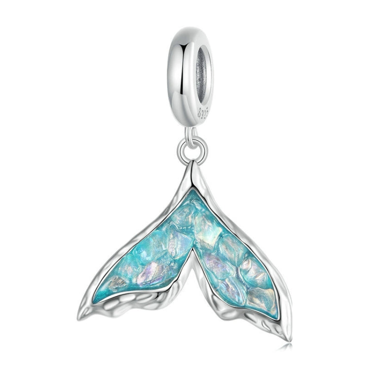 S925 Sterling Silver Ocean Fantasy Fishtail DIY Pendant Beads - SCC2911