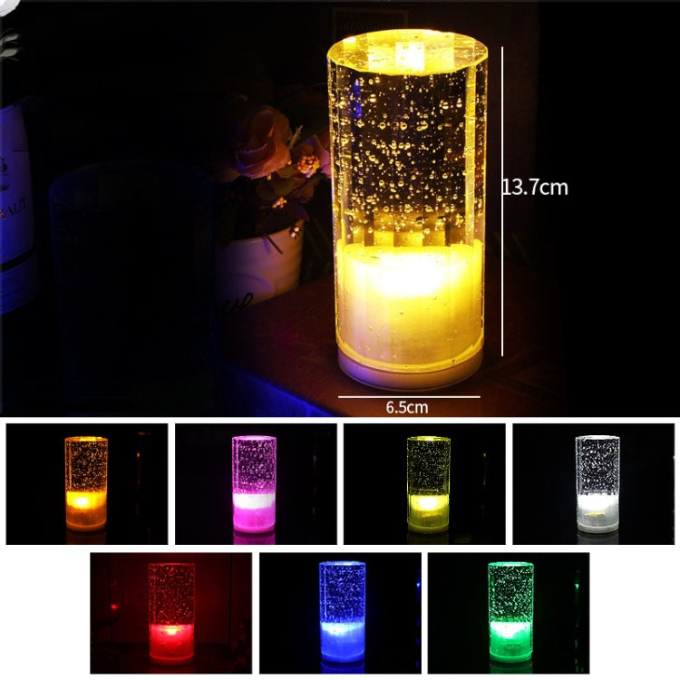 USB Charging LED Round Bar Crystal Lamp KTV Atmosphere Decorative Light, Color: Blue