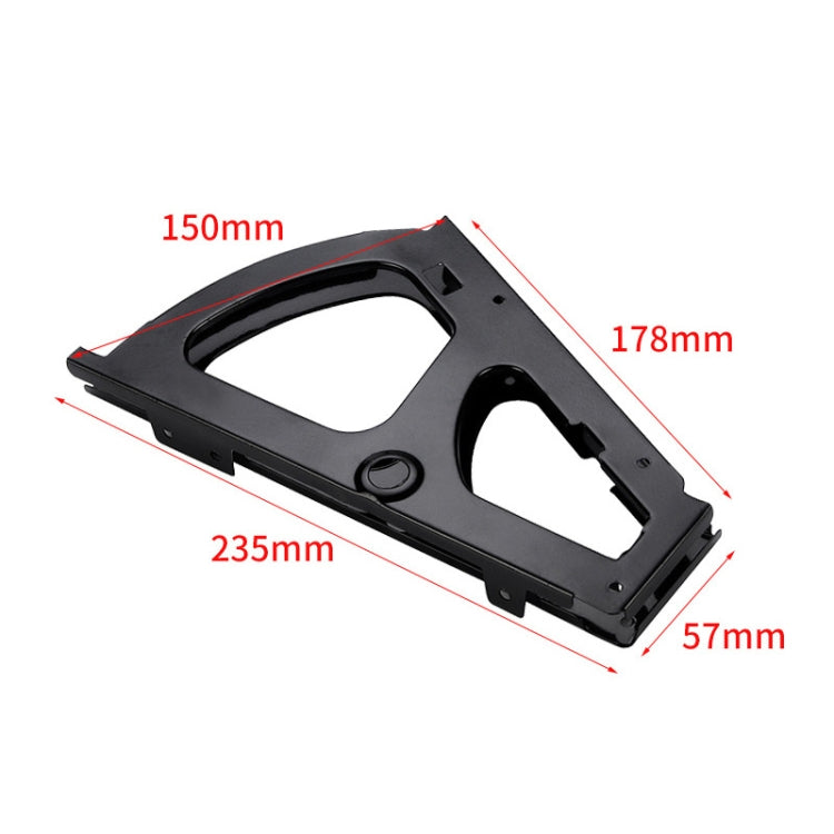 1pair Concealed Shoe Rack Cold Rolled Steel Flap Mounting Fittings, Style: Single Layer Gray