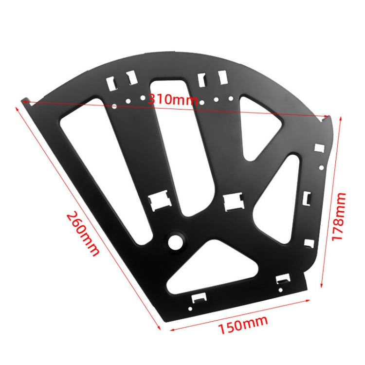 1pair Concealed Shoe Rack Cold Rolled Steel Flap Mounting Fittings, Style: Three Layer Gray