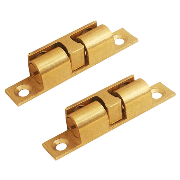 2pcs Cabinet Magnetic Spring Buckle Ball Door Sucker, Style: Extra Large Gold