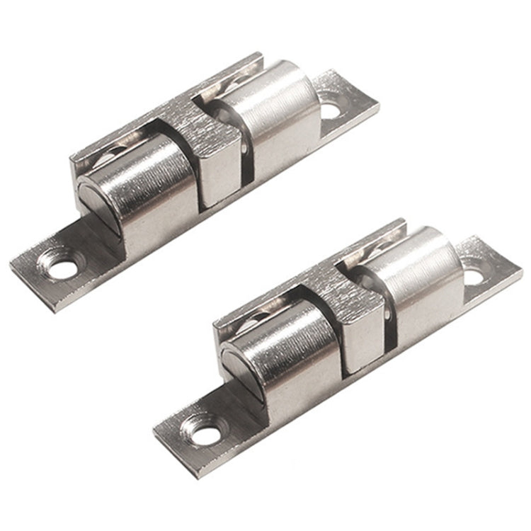 2pcs Cabinet Magnetic Spring Buckle Ball Door Sucker, Style: Extra Large Silver