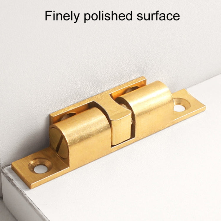 2pcs Cabinet Magnetic Spring Buckle Ball Door Sucker, Style: Medium Silver