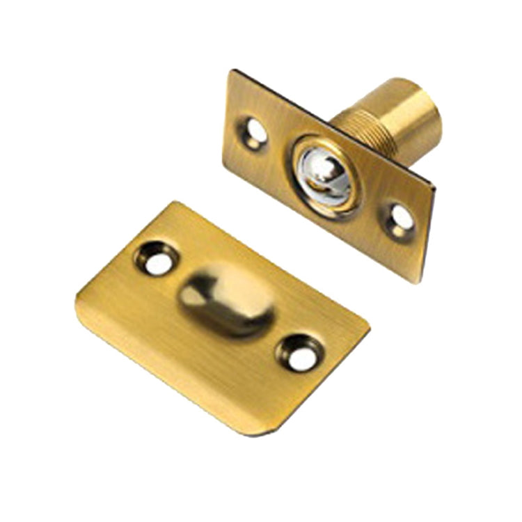 Household Stainless Steel And Copper Door Bumbler Lock, Color: Gold