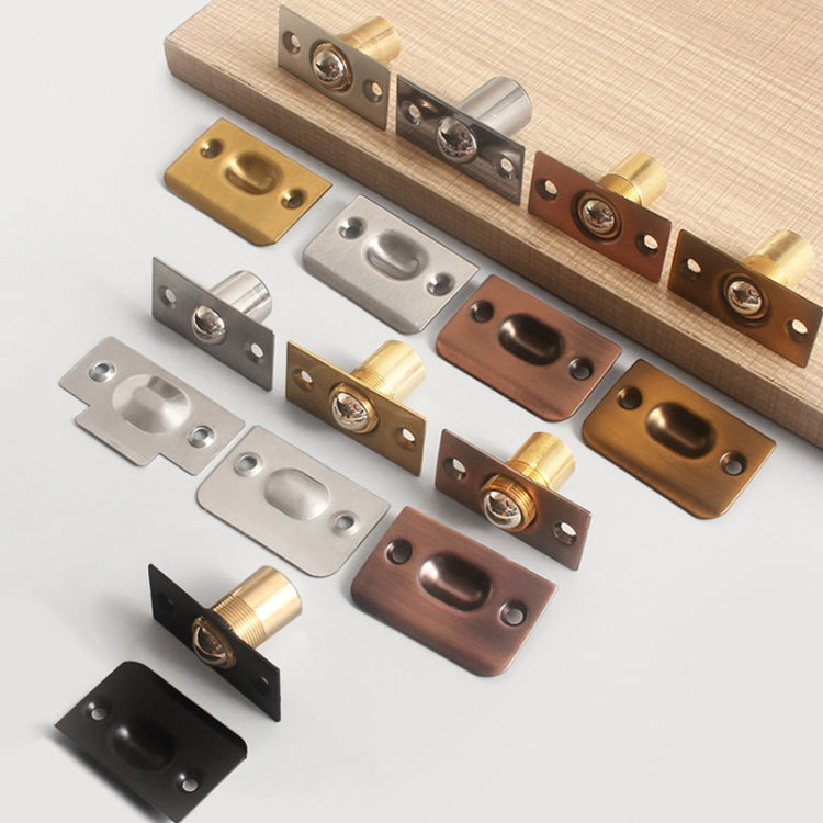 Household Stainless Steel And Copper Door Bumbler Lock, Color: Black