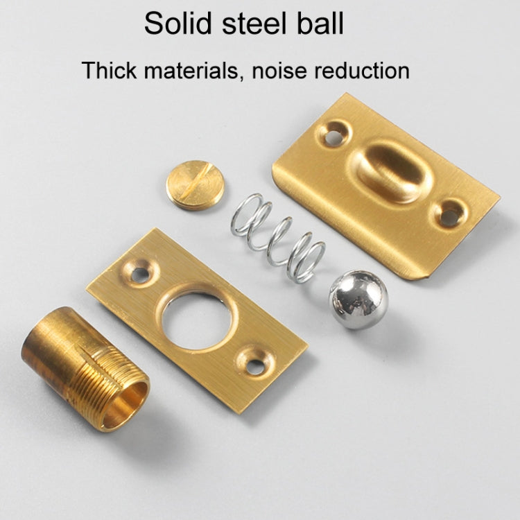 Household Stainless Steel And Copper Door Bumbler Lock, Color: Gold