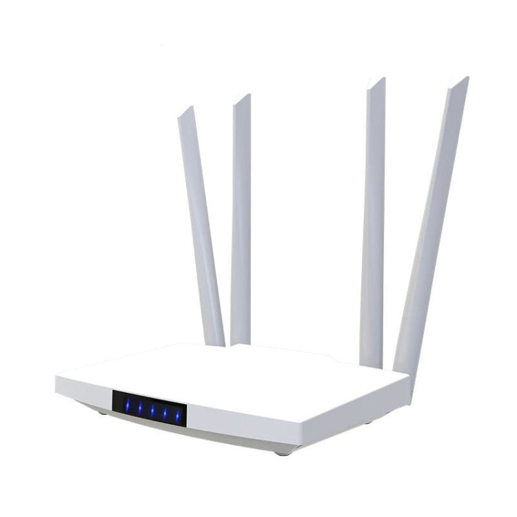 4G Wireless SIM Card Router 4G Hotspot Sharing Mobile CPE Full Netcom, EU Plug - 白色