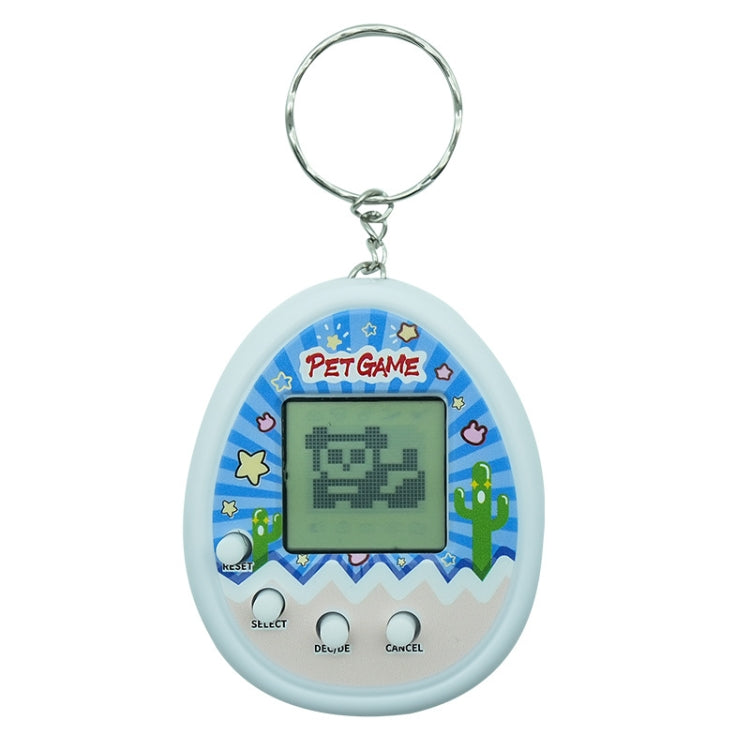 Electronic Pet Game Toy Feed Genie Nostalgic Virtual Cyber Digital Game Keychain Toy For Kids, Style: Cactus  - White