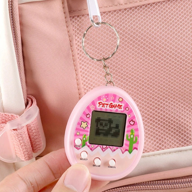 Electronic Pet Game Toy Feed Genie Nostalgic Virtual Cyber Digital Game Keychain Toy For Kids, Style: Chick  - Blue
